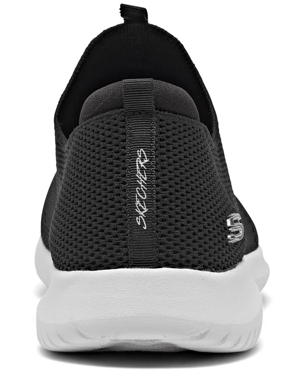 Skechers Women's Ultra Flex First Take Slip on Sneaker - Black/White