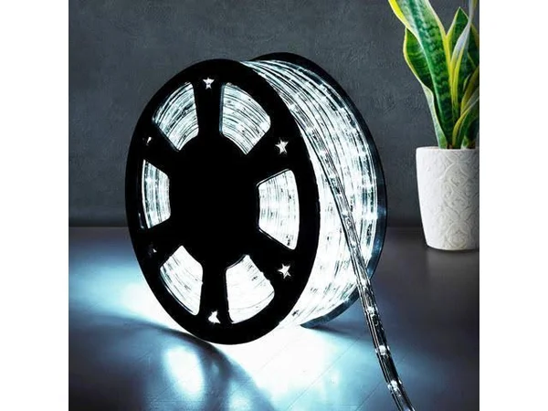 Tangkula 100 ft 2 Wire LED Rope Lights 110V 100ft String Lights Waterproof & Connectable - Ideal for Indoor/Outdoor Use, Back
