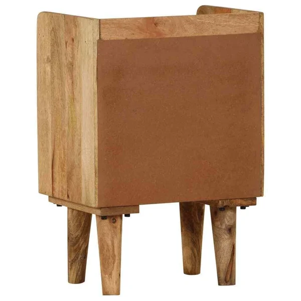 vidaXL Bedside Cabinet Solid Mango Wood 15.7x22x11.8x22x23.4x22