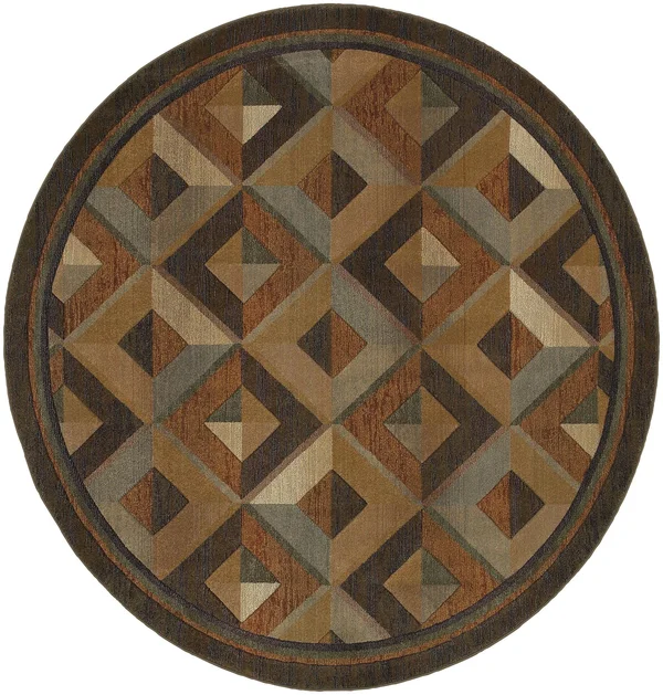 Oriental Weavers Genesis 956Q Brown/ Beige Area Rug 6& 7x22 x 9& 1x22