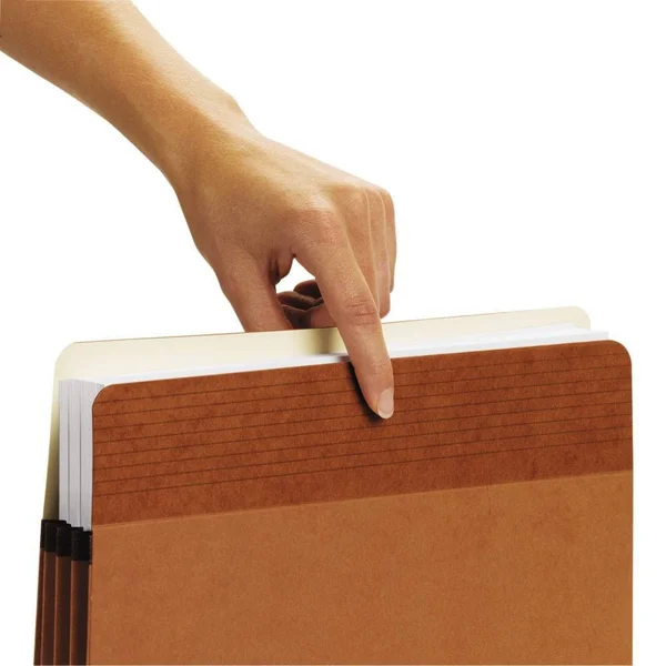 Smead Easy Grip File Pockets - Redrope, 3.5x22 Expansion