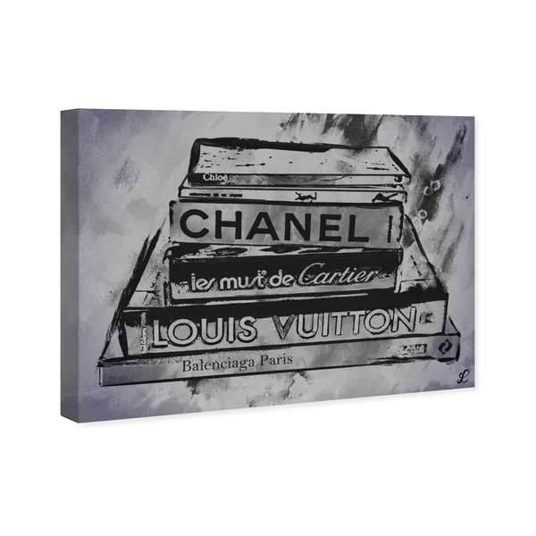 Oliver Gal &Lectures Black& Fashion and Glam Wall Art Canvas Print - Black, Gray (16 x 13)