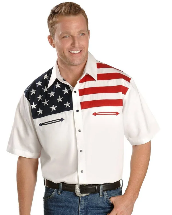 Scully Men's P-756SS Shirt White L