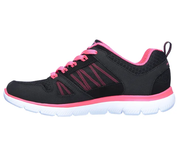 Womens Skechers Summits - New World Sneakers Black/Hot Pink