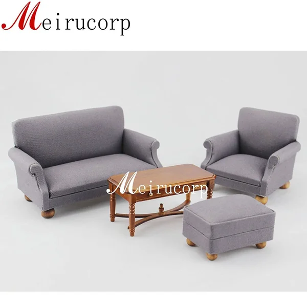 Meirucorp Fine 1:12 Scale Dollhouse Miniature Furniture Living Room Set Sofa Table
