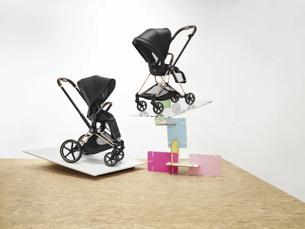 Cybex Mios 2 Frame Incl. Seat Hardpart - Chrome/Brown