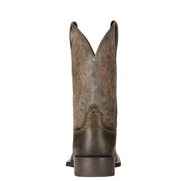 Ariat Sport Western Wide Square Toe 9.5 Men's Brown