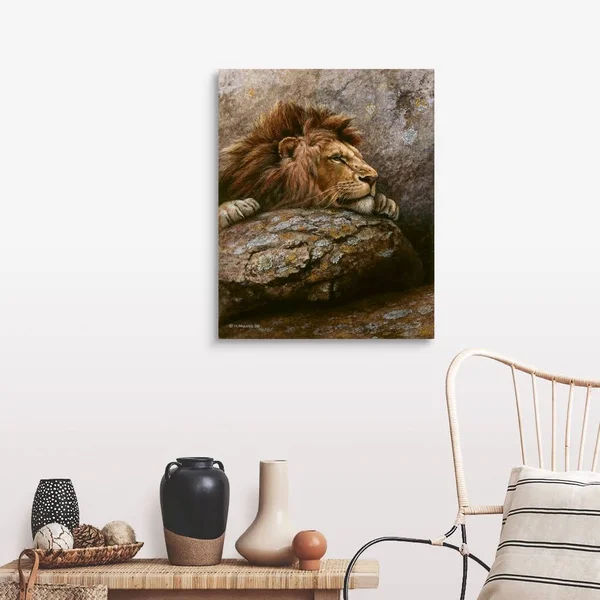 Lion Male 2 - Canvas Wall Art, 24x30, Great Big Canvas
