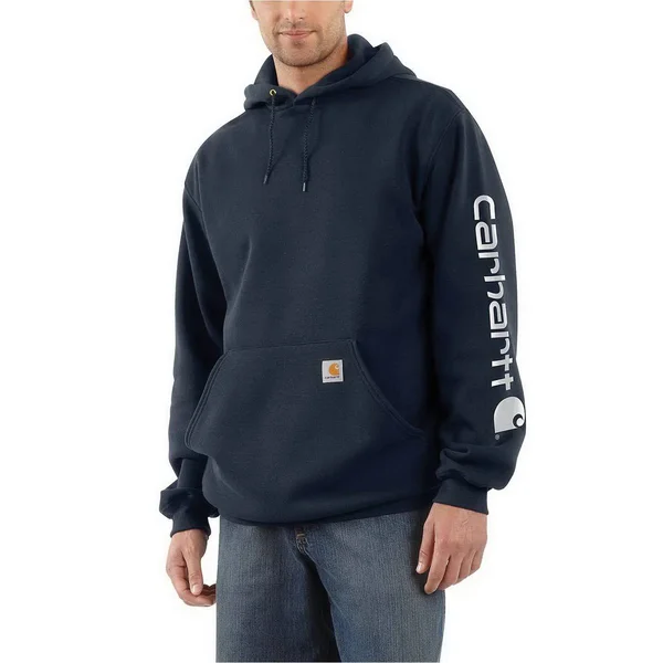 Carhartt Men's Midweight Hooded Logo Sleeve Sweatshirt