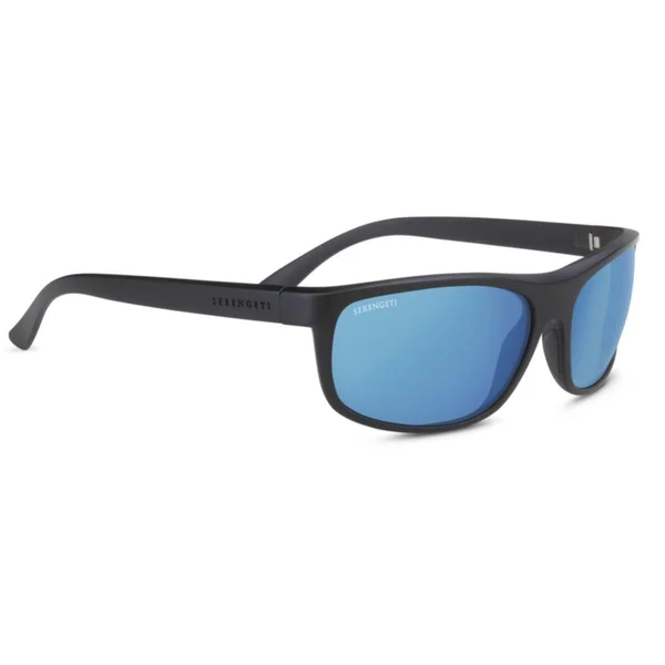 Sunglasses Serengeti Alessio (Matte Black - Polarized Blue) Men