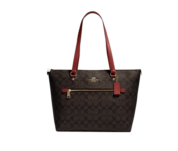 Coach Bags, Coach Gallery Tote, Color: Brown/Red, Size: Os, Arlene_Jacquez&s Closet