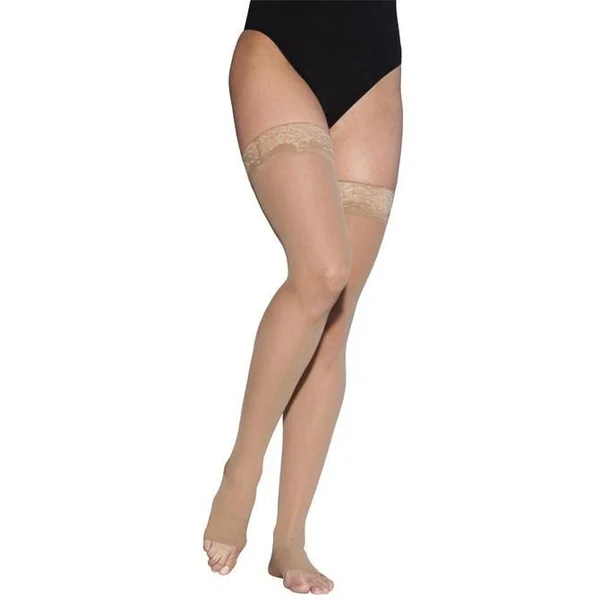 Sigvaris - EverSheer, 20-30 mmHg, Thigh High Open Toe-Medium Long