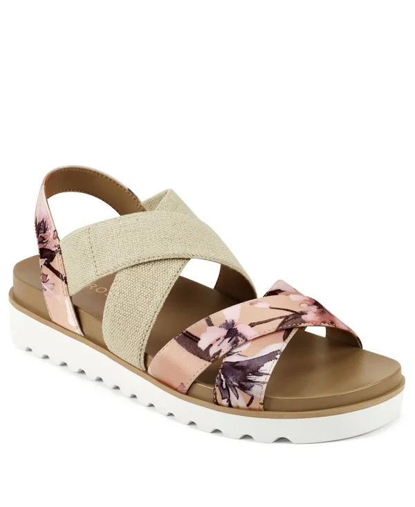 Aerosoles Kings Park Platform Sandal - Pink Floral