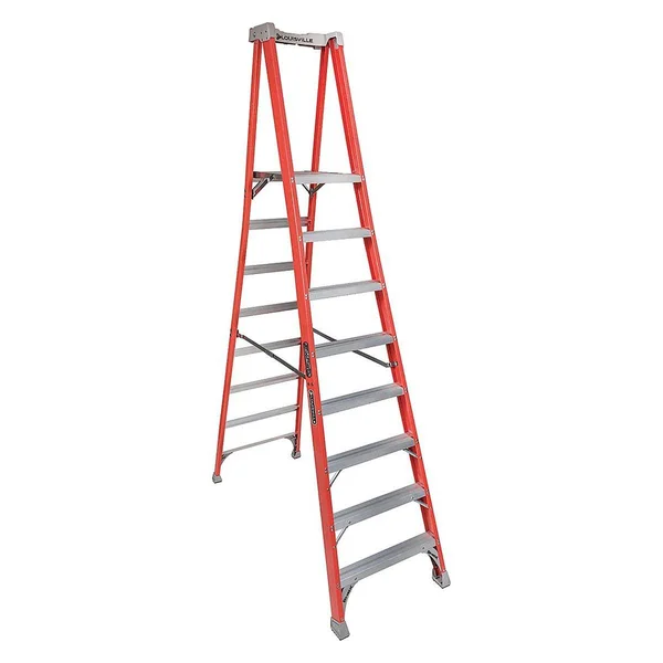 Louisville 8& Platform Step Ladder iA 300lbs Fiberglass Fxp1708