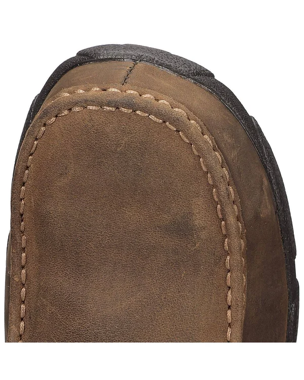 Twisted x Men's MDMST01 Safety Toe Driving Moc - Distressed Saddle Leather