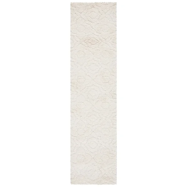 Safavieh Memphis Shag SG832G 5&1x22 x 7&6x22 Grey - Cream Area Rug
