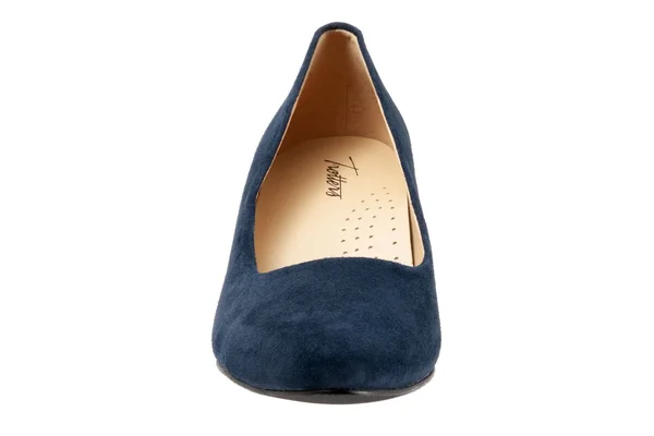 Trotters Kiera Pumps, Women's, Navy Suede, Size: 8