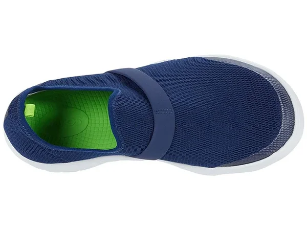 OOFOS Women's OOmg Mesh Low Shoe - White/Navy 7