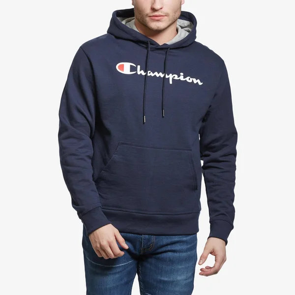 Powerblend Fleece Pullover Hoodie, Script Logo