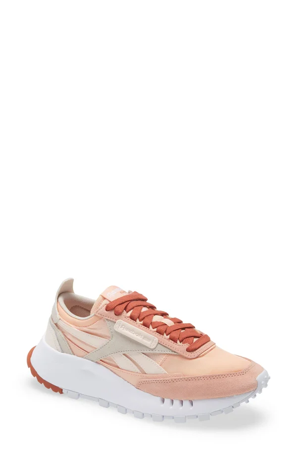 Reebok Classic Leather Legacy Pink Women's Running Shoes, Size: 6