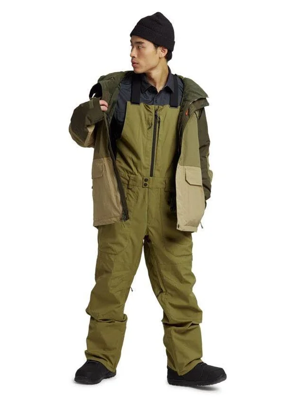 Burton Men's Reserve Bib Pant - Martini Olive, L