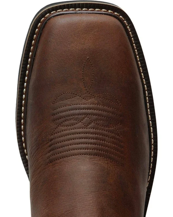 Justin Men's Cowhide Stampede Work Boots, Brown