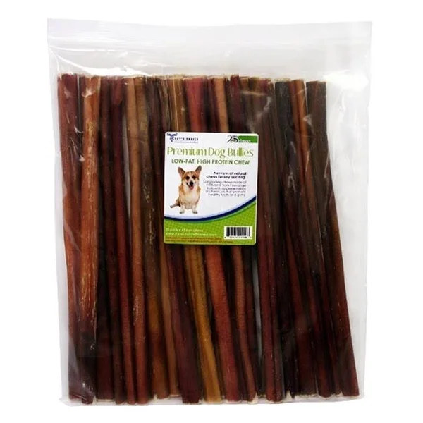 Pet&s Choice Pharmaceuticals Bully Sticks Dog Treats, 12x22 - 25 pack