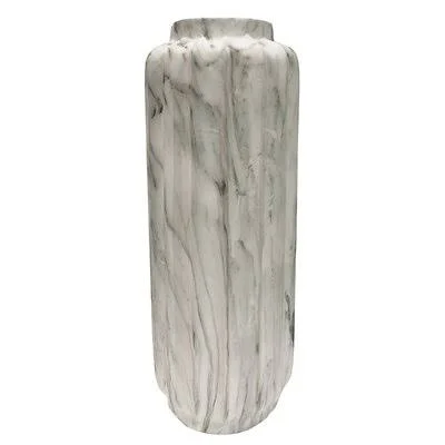 Woodby Woodell Gray Resin Floor Vase Wade Logan Size: 40.5x22 H x 14.5x22 W x 14.5x22 D