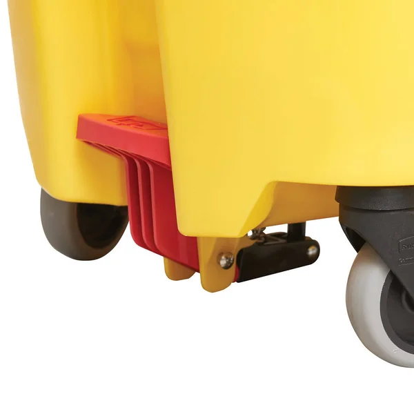 Rubbermaid 2031763 WaveBrake 35 qt. Yellow Mop Bucket with Drain