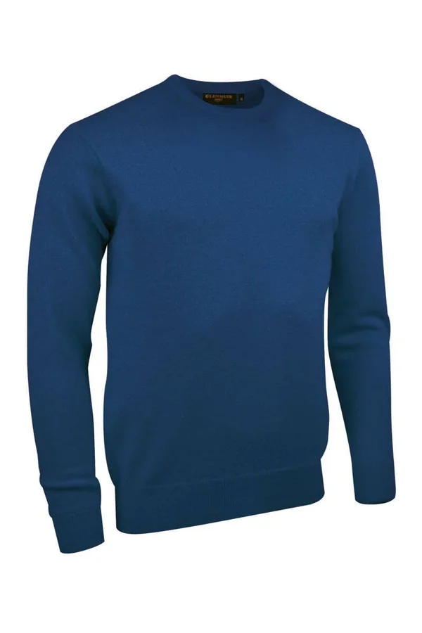 Mens Crew Neck Lambswool Golf Sweater Rhapsody XXXL