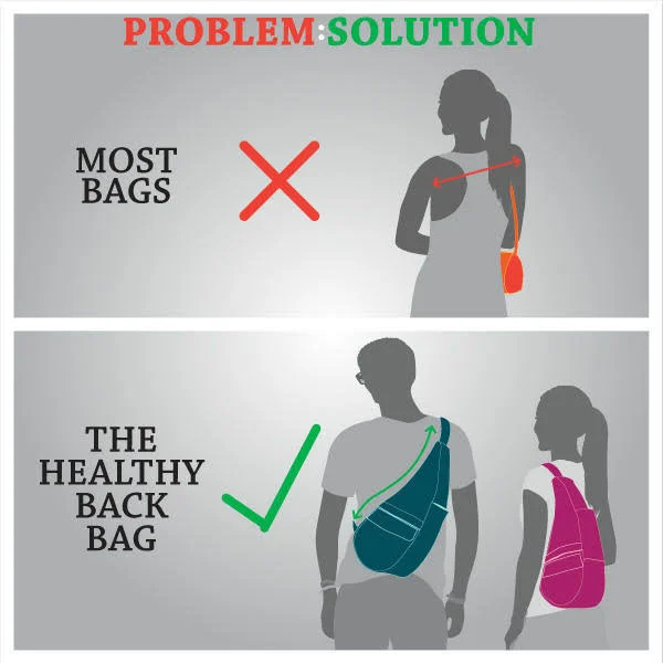 Ameribag Healthy Back Bag Microfiber Small (Red) - 3.5" x 6.5"