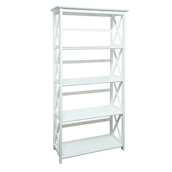 Casual Home Montego 5-Shelf Bookcase - White