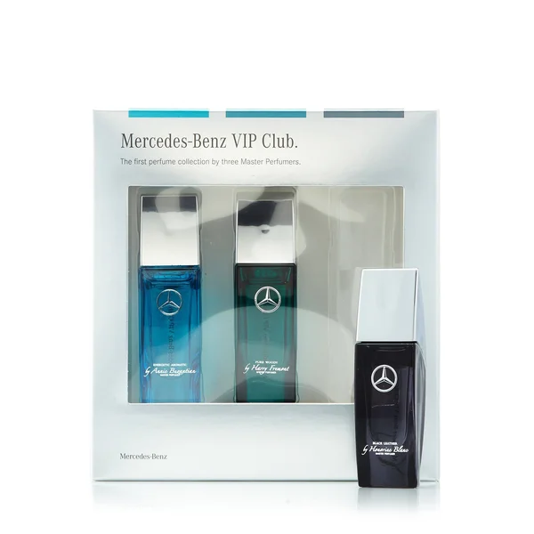 VIP Club 3 Piece Miniature Gift Set for Men by Mercedes-Benz