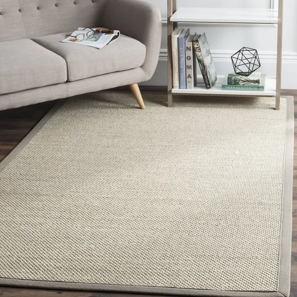 Natural Fiber Rug - Marble/Khaki - 10&x10& Round - Safavieh