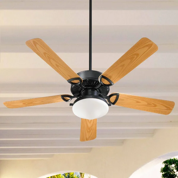 Quorum 143525-959 Estate Patio Outdoor Ceiling Fan - Matte Black