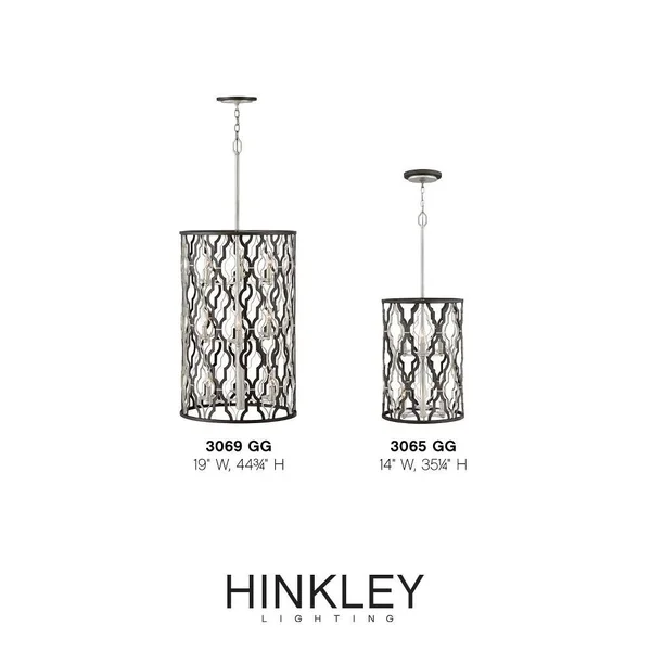 Hinkley - 3065GG - Six Light Pendant - Portico - Glacial