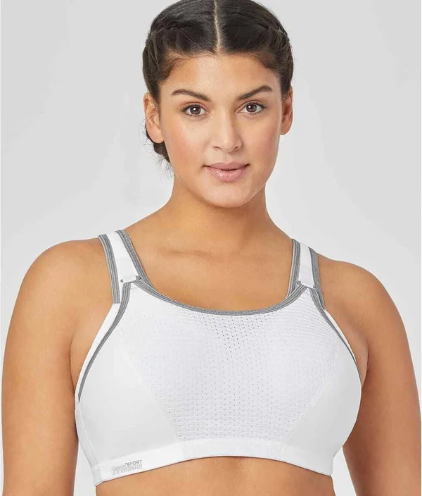 Glamorise White Underwire Sports Bra