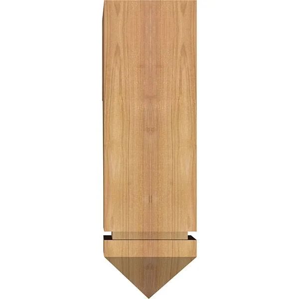 Ekena Millwork BKT06X18X18MRC03SWR 5 1/2x22W x 18x22D x 18x22H Merced Arts & Crafts Smooth BRACKET, Western Red Cedar