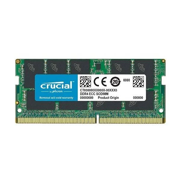 Crucial 16GB (1x16GB) - DDR4 - 2666 MHz - 260 pin ECC So DIMM Memory Module