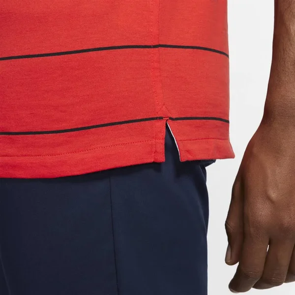 Nike Men's Stripe Player Golf Polo, Size: Small, Habanero Red