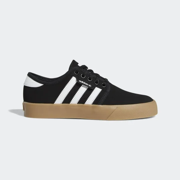 Adidas Seeley Shoes - Kids - Core Black, Cloud White, Gum - 11K