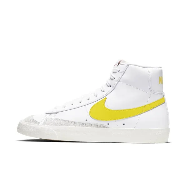 Nike Blazer Mid &77 Vintage Men's Sneakers - White/Opti Yellow - 9.5