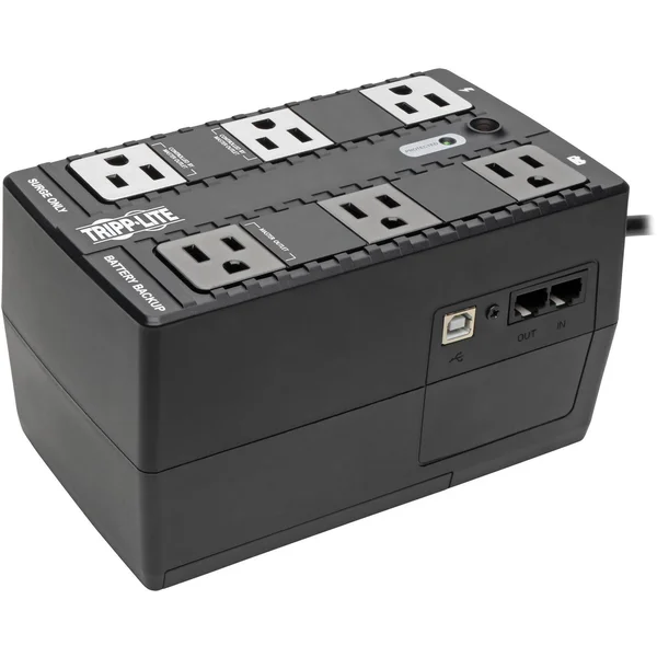 Tripp Lite UPS 350VA 210W Eco Green Battery Back Up Compact 120V USB RJ11 UPS - 210W - 350 VA
