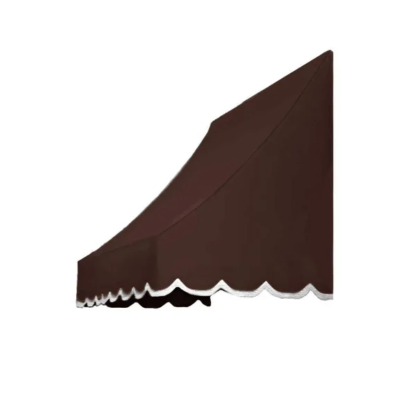 Awntech 8.38 ft. Wide Nantucket Window/Entry Awning (44 in. H x 36 in. D) in Brown NN33-8BR