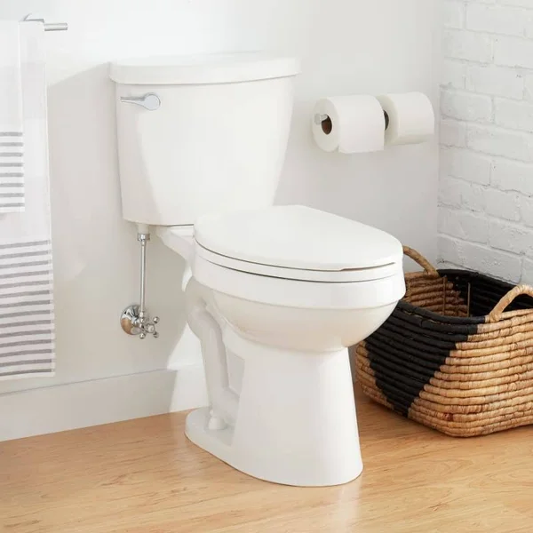Signature Hardware 948427-10-l Bradenton 1.28 GPF Two-Piece Elongated Toilet - White