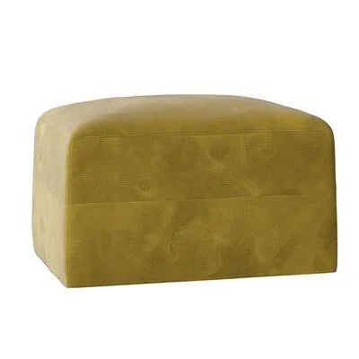 Wayfair Custom Upholstery Maggie Slipcovered Ottoman Body Fabric: Empire Curry