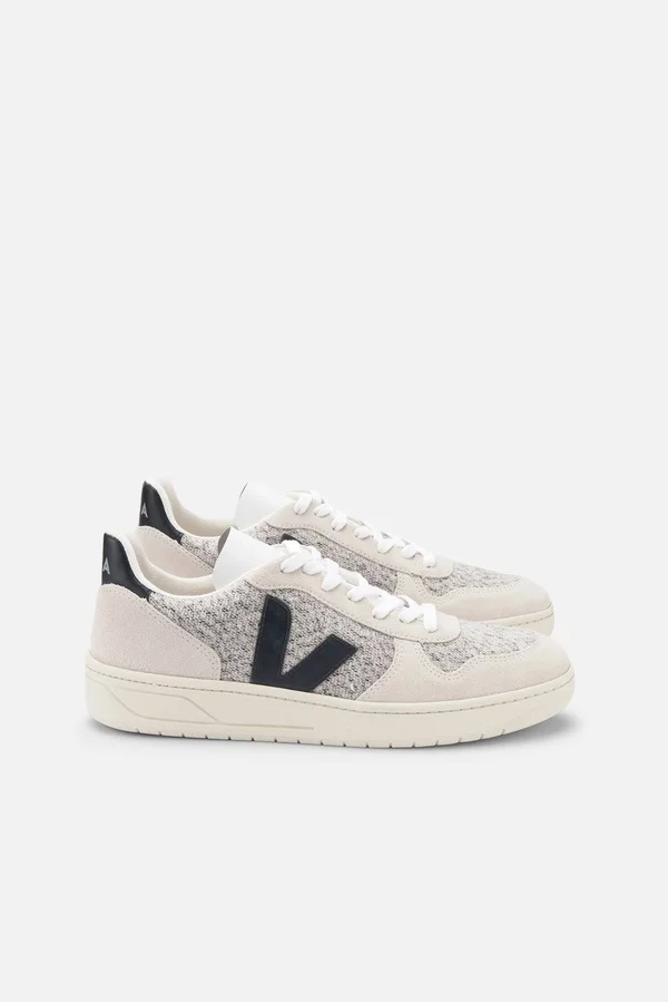 Veja V-10 Flannel Snow/Black - W6