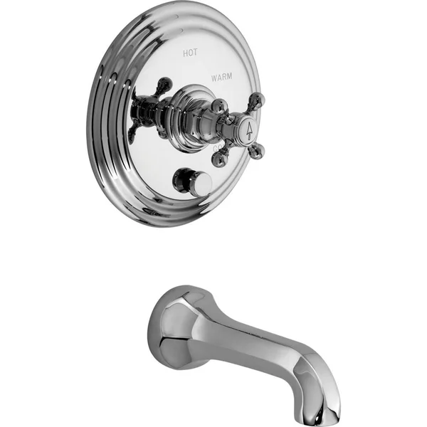 Newport Brass 4-922BP/14 Balanced Pressure Tub & Shower Trim Plate with Handle Less Showerhead - Gun Metal