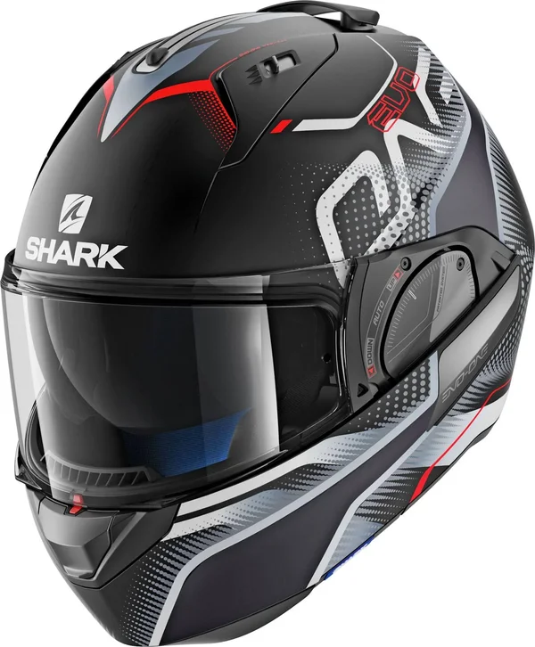 Shark EVO-ONE 2 Keenser Mat Helmet M Black-Silver-Red