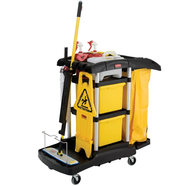 Rubbermaid HYGEN Microfiber Cleaning Carts - Cleaning tools cart - black